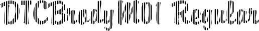 DTCBrodyM01 Regular font - dtcbrodym01.ttf