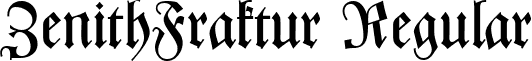 ZenithFraktur Regular font - ZenithFraktur-Regular.ttf