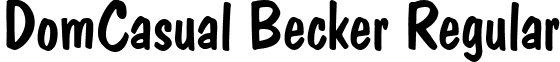 DomCasual Becker Regular font - domcasual_becker.ttf