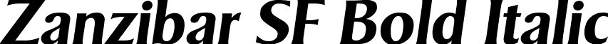 Zanzibar SF Bold Italic font - Zanzibar SF Bold Italic.ttf