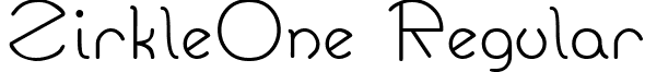 ZirkleOne Regular font - zior.ttf
