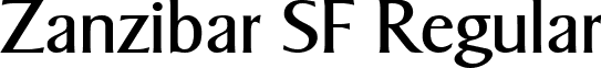 Zanzibar SF Regular font - zanzibarsf.ttf