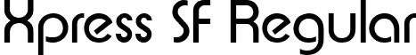 Xpress SF Regular font - xpresssf.ttf