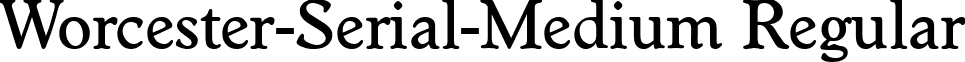 Worcester-Serial-Medium Regular font - worcester-serial-medium-regular.ttf
