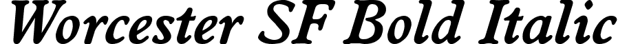 Worcester SF Bold Italic font - Worcester SF Bold Italic.ttf