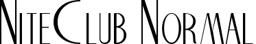 NiteClub Normal font - niteclub.ttf