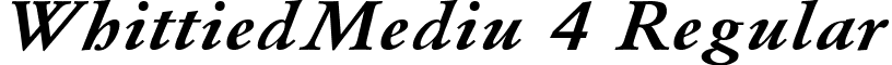 WhittiedMediu 4 Regular font - whittiedmediu4.ttf