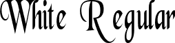 White Regular font - whiteregular.ttf