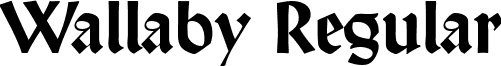 Wallaby Regular font - wallaby-regular.ttf