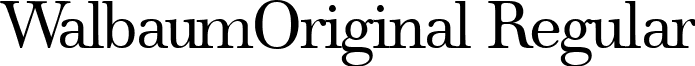 WalbaumOriginal Regular font - WalbaumOriginal-Regular.ttf