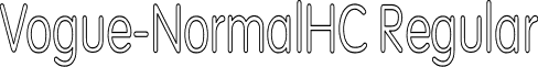 Vogue-NormalHC Regular font - vogue-normalhc.ttf