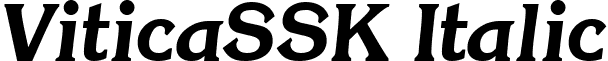 ViticaSSK Italic font - viticasskitalic.ttf