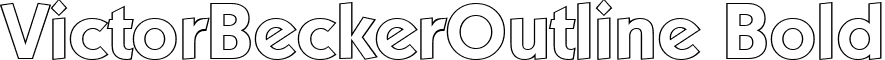 VictorBeckerOutline Bold font - victorbeckeroutline-bold.ttf