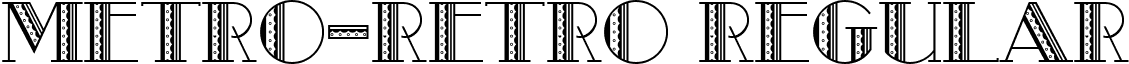 Metro-Retro Regular font - Metro-Retro.ttf