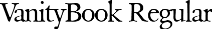 VanityBook Regular font - vanitybook-regular.ttf