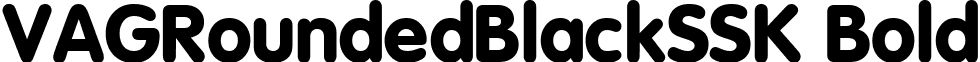 VAGRoundedBlackSSK Bold font - vagroundedblacksskbold.ttf