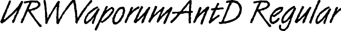 URWVaporumAntD Regular font - urwvaporumantd.ttf