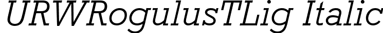 URWRogulusTLig Italic font - urwrogulustligitalic.ttf