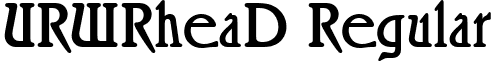 URWRheaD Regular font - urwrhead.ttf