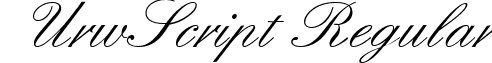 UrwScript Regular font - urwscript-regular.ttf