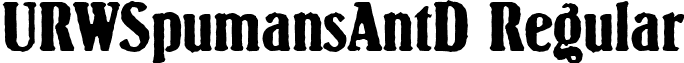 URWSpumansAntD Regular font - urwspumansantd.ttf