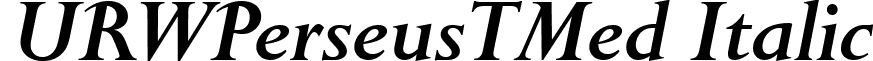 URWPerseusTMed Italic font - urwperseustmeditalic.ttf