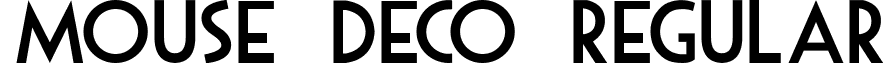 Mouse Deco Regular font - Mouse_Deco.ttf