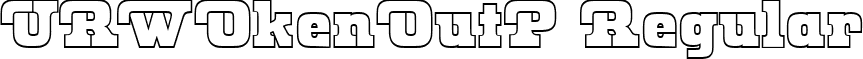 URWOkenOutP Regular font - urwokenoutp.ttf