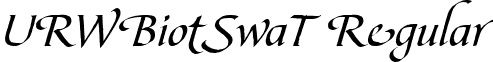 URWBiotSwaT Regular font - urwbiotswat.ttf