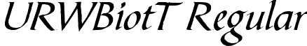 URWBiotT Regular font - urwbiott.ttf