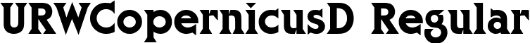 URWCopernicusD Regular font - urwcopernicusd.ttf