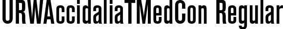 URWAccidaliaTMedCon Regular font - urwaccidaliatmedcon.ttf