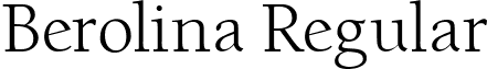 Berolina Regular font - Berolina.ttf