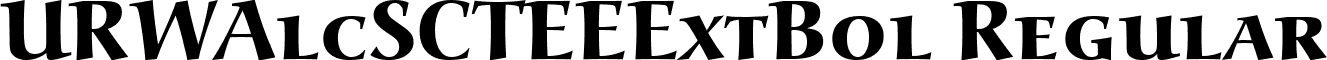 URWAlcSCTEEExtBol Regular font - urwalcscteeextbol.ttf