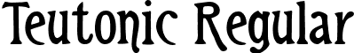 Teutonic Regular font - Teutonic.ttf