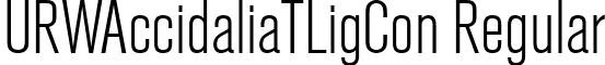 URWAccidaliaTLigCon Regular font - urwaccidaliatligcon.ttf