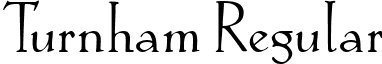 Turnham Regular font - turnham-regular.ttf