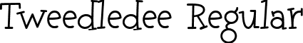 Tweedledee Regular font - tweedledee.ttf