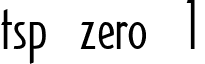 tsp zero 1 font - tspzero1.ttf