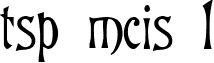 tsp mcis 1 font - tspmcis1.ttf