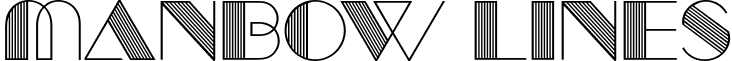 Manbow Lines font - manbow lines.ttf