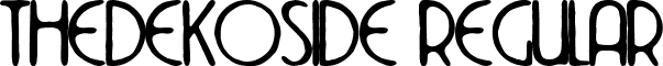 TheDekoSide Regular font - thedekoside.ttf