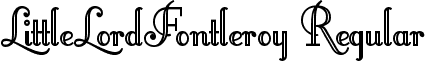 LittleLordFontleroy Regular font - LITTLELO.TTF