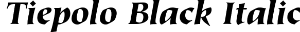 Tiepolo Black Italic font - tiepoloblackitalic.ttf