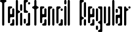 TekStencil Regular font - tekstencil.ttf