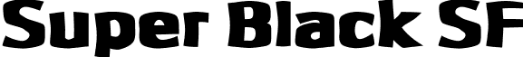 Super Black SF font - superblacksf.ttf