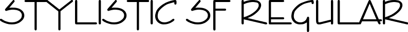 Stylistic SF Regular font - stylisticsf.ttf