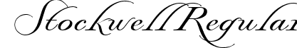 Stockwell Regular font - stockwell-regular.ttf