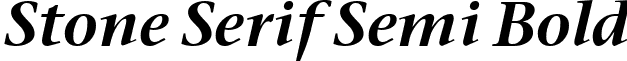 Stone Serif Semi Bold font - stoneserifsemibolditalic.ttf