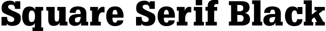 Square Serif Black font - squareserifblack.ttf